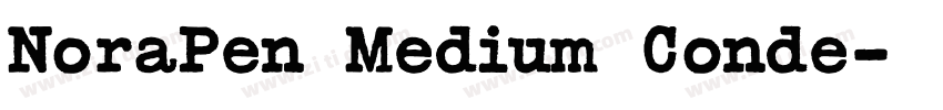 NoraPen Medium Conde字体转换